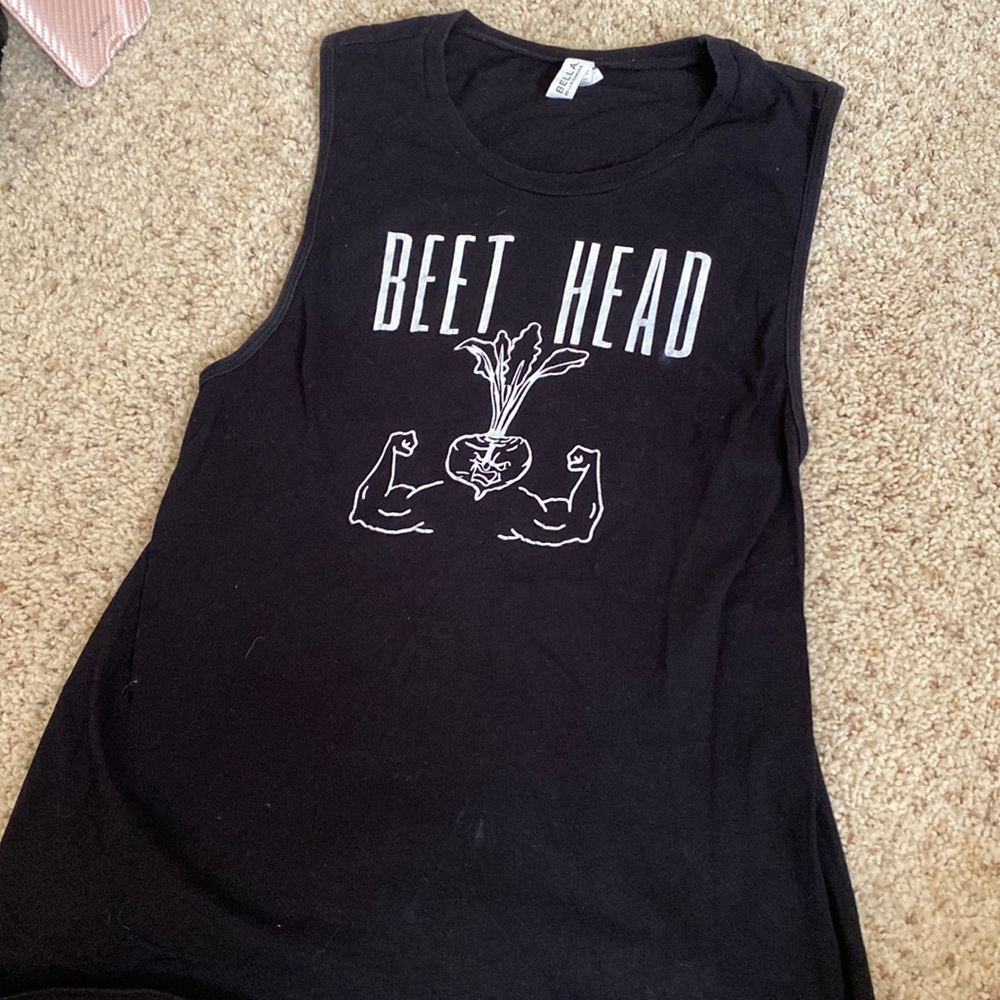 Beet head muscle tee tank